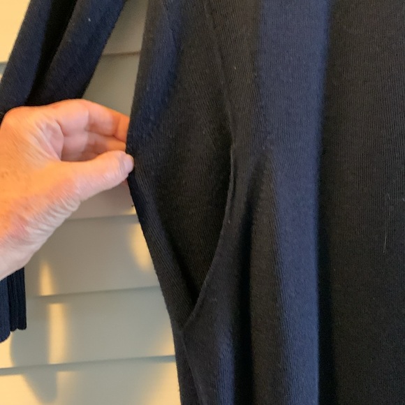 Jaeger wool blend dark navy sweater size medium - Picture 5 of 9